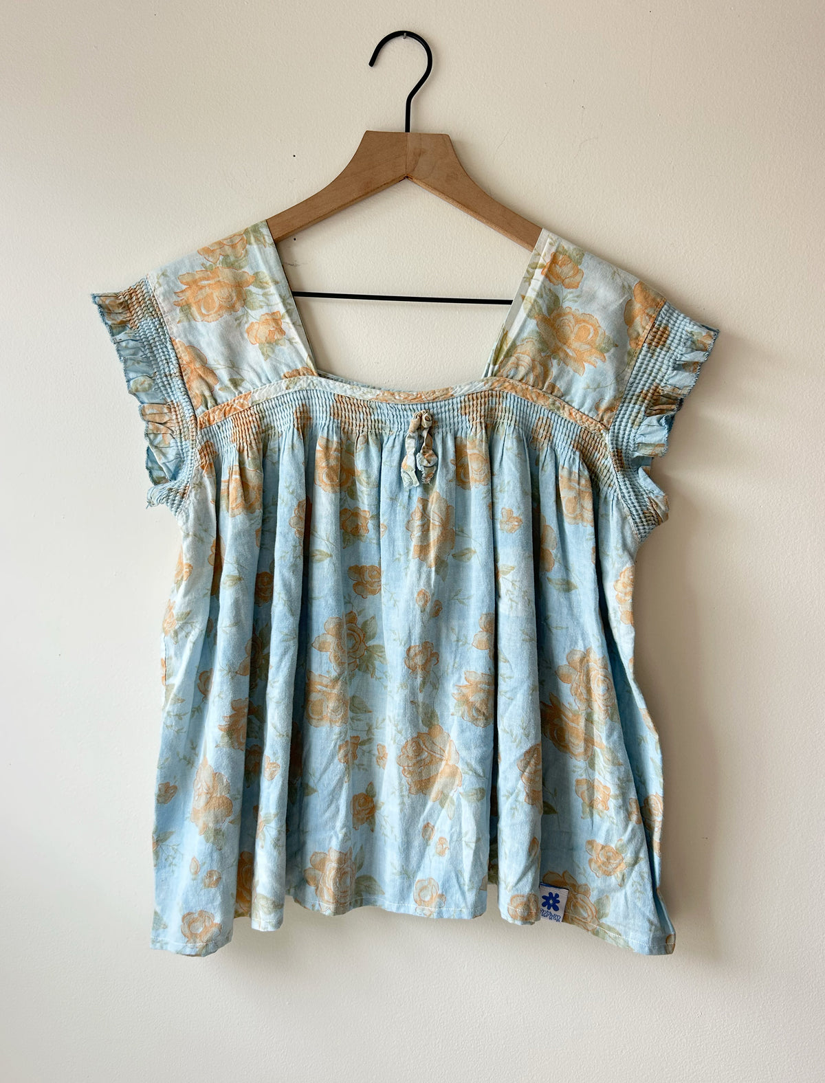 Cece Upcycled Nightgown Blouse