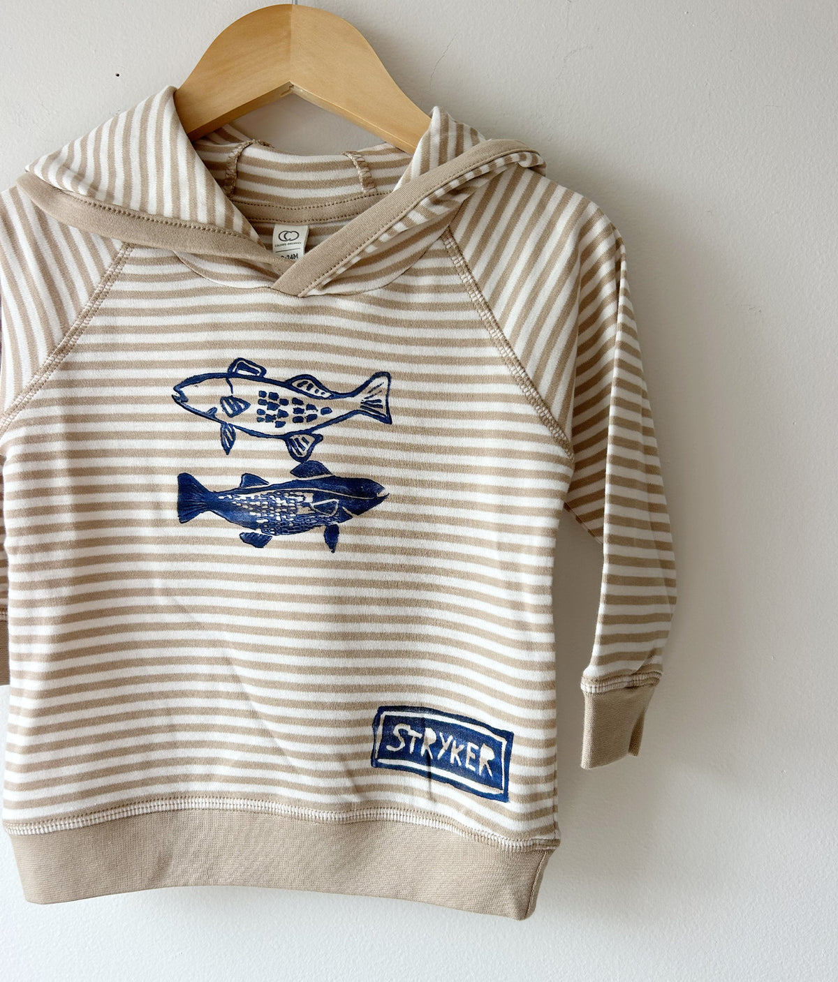 Minnow Striped Hoodie, Natural
