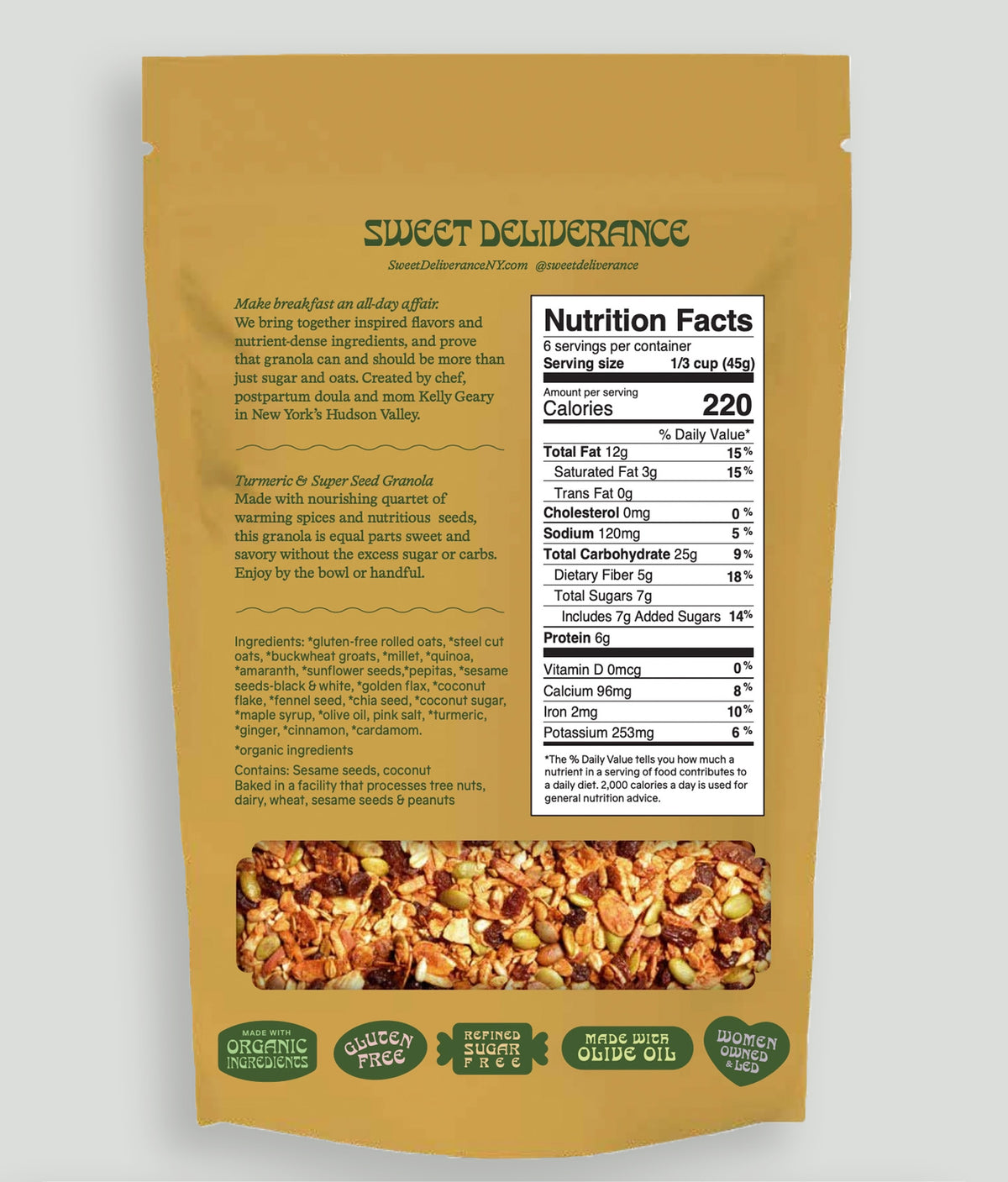 Turmeric & Super Seed Granola